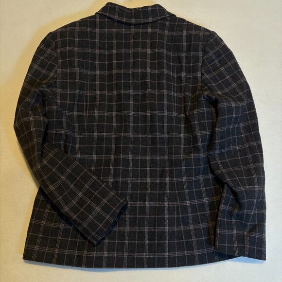 Pendleton USA Made 100% Virgin Wool Pink Gray Plaid Skirt Blazer Suit/Size 10 - Picture 3 of 8